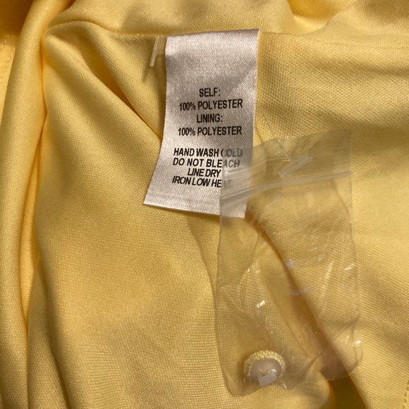 Lulu’s Yellow Skater Dress Women’s Size Small S New Sleeveless - Picture 5 of 5